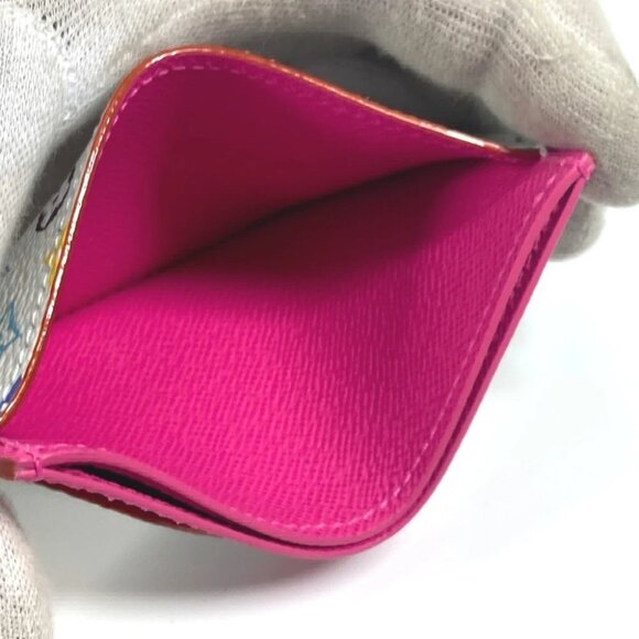 LOUIS VUITTON M13403 Takashi Murakami Porte Cult-Simple Card Holder Case Unused - Picture 6 of 11